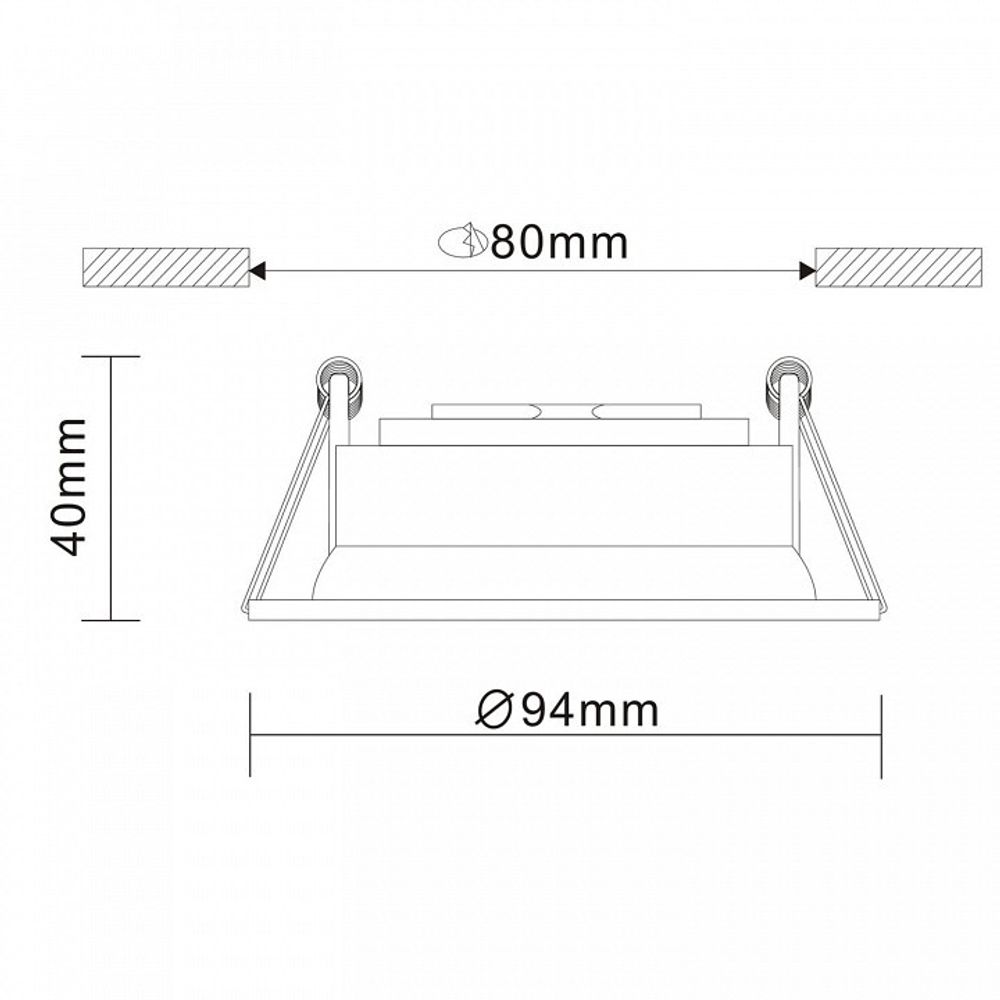 Встраиваемый светильник ST-Luce Misura ST208.408.01