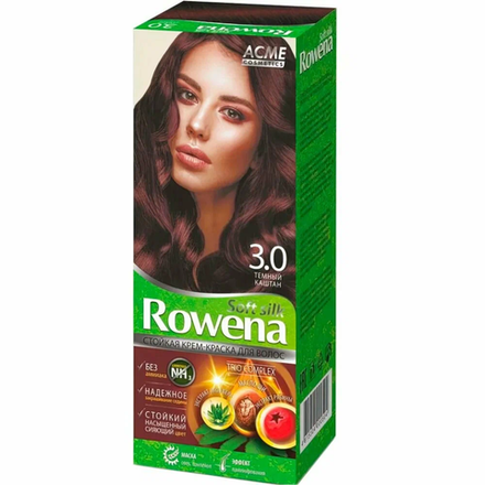 Краска для волос Rowena Темный Каштан 3.0