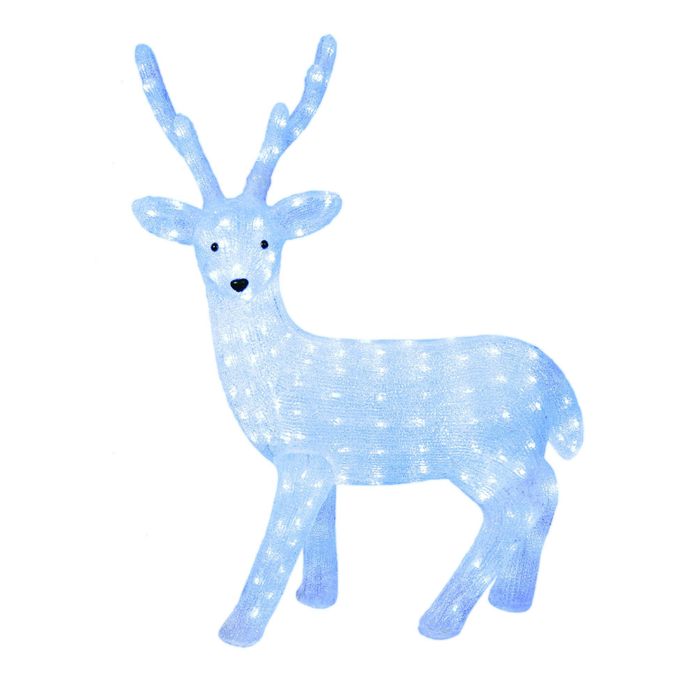 ULD-M6393-200/STA WHITE IP20 DEER-1 Фигура светодиодная «Олень-1», 200 светодиодов, размер 63*36*93 см, цвет свечения-белый, IP20. TM Uniel