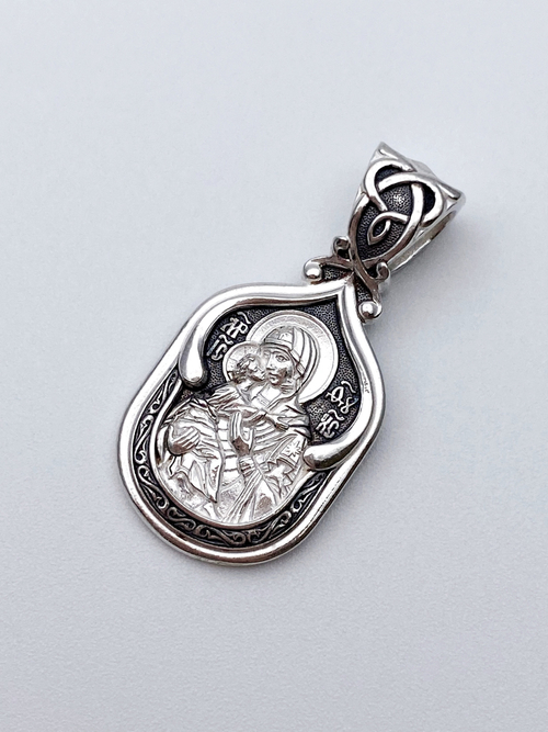 Образок из серебра/Чернение/Владимирская БМ