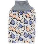 Мочалка - варежка скрaбирующая «Premium - DEPALMA», цвет белый / фиолетовый, 22.5*14.5см (ZIPпакет)