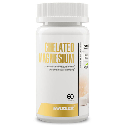 Maxler Chelated Magnesium (Bisglycinate Chelate form) (60 вег. таб.) [M]