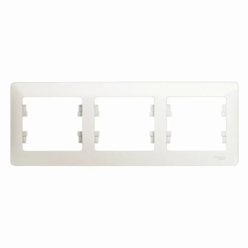 GLOSSA 3-постовая РАМКА, горизонтальная, ПЕРЛАМУТР