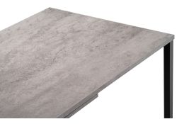 Письменный стол Клер Лофт матовый черный / бетон