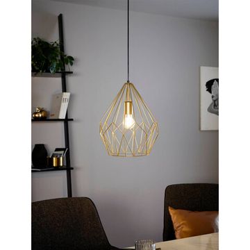 Подвесной светильник 1*E27 49933 золотой Carlton 1 Eglo