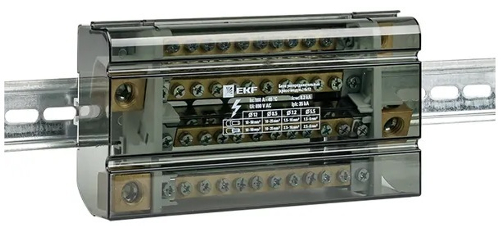 Блок распределительный  EKF db-160-4x12