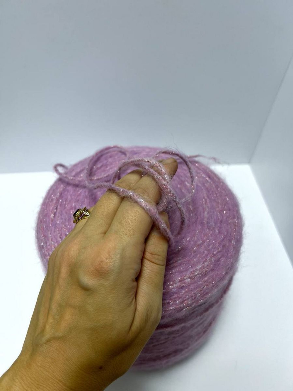 Пряжа шнур люрекс с мохером Спетакколо