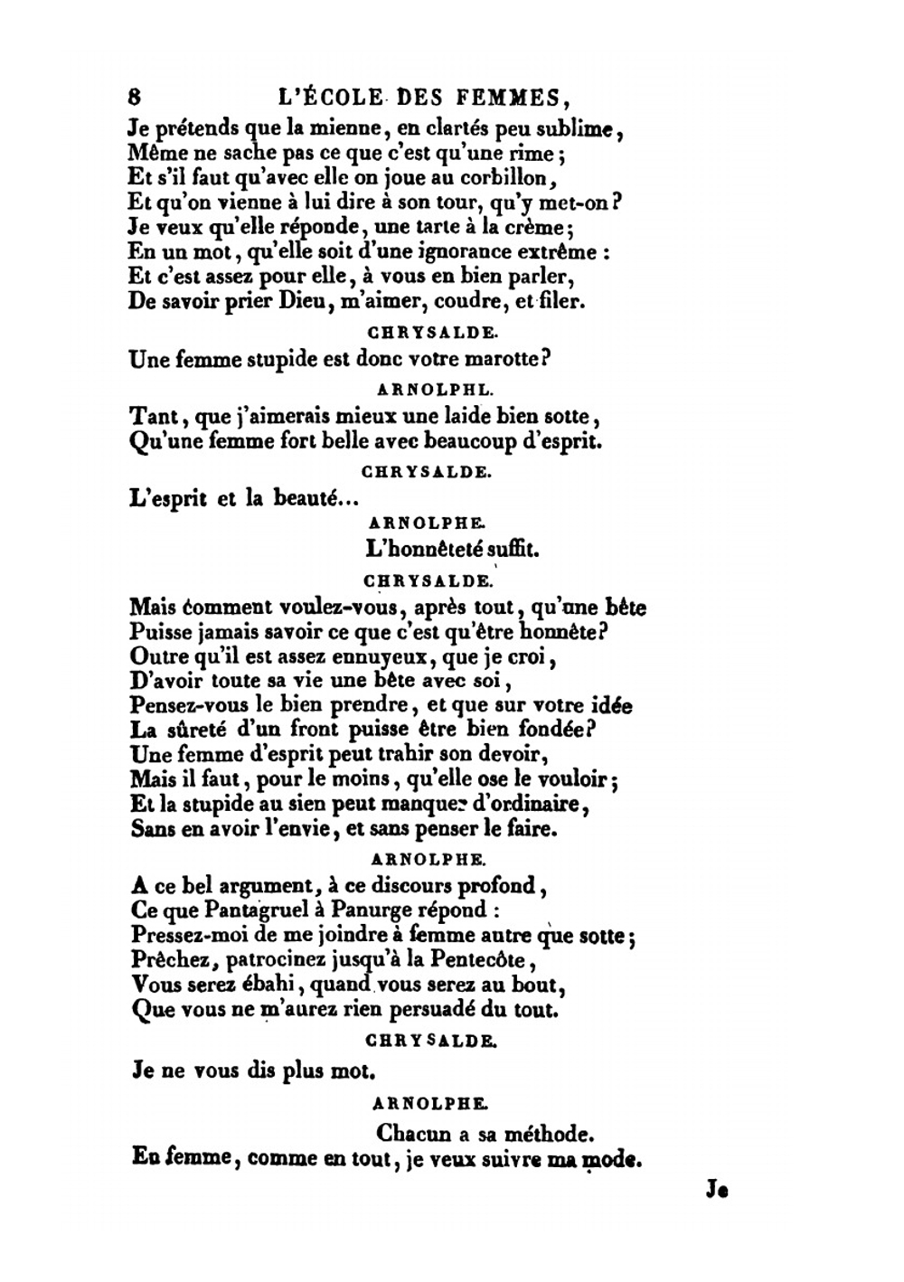 L'École Des Femmes. Comédie | Molière