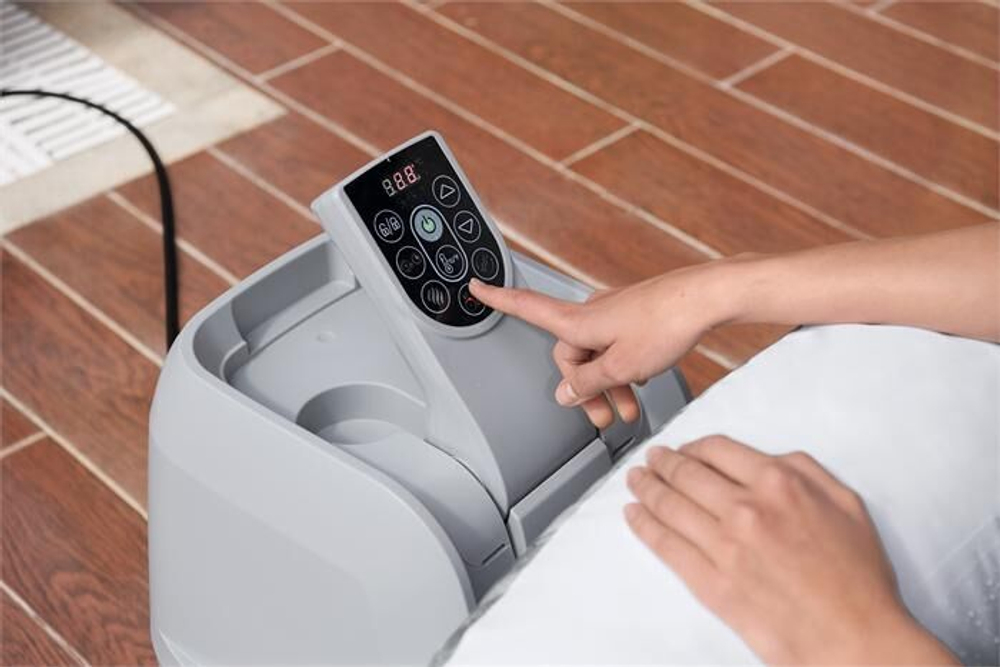 Аэромассажный бассейн Bestway Lay-Z-SPA 60085 Fiji AirJet (180х66) White Wood