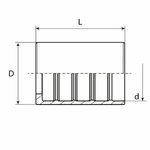 Муфта DN 12 2SS PTFE