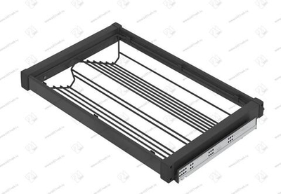 S-6719-A Обувница выдвижная в базу 700 мм, Starax, (660-690х475х150 мм), антрацит
