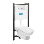 ПЭК Roca Dama Senso 7893104680 подвесная чаша + инсталляция + Slim сиденье дюропласт, без панели смыва