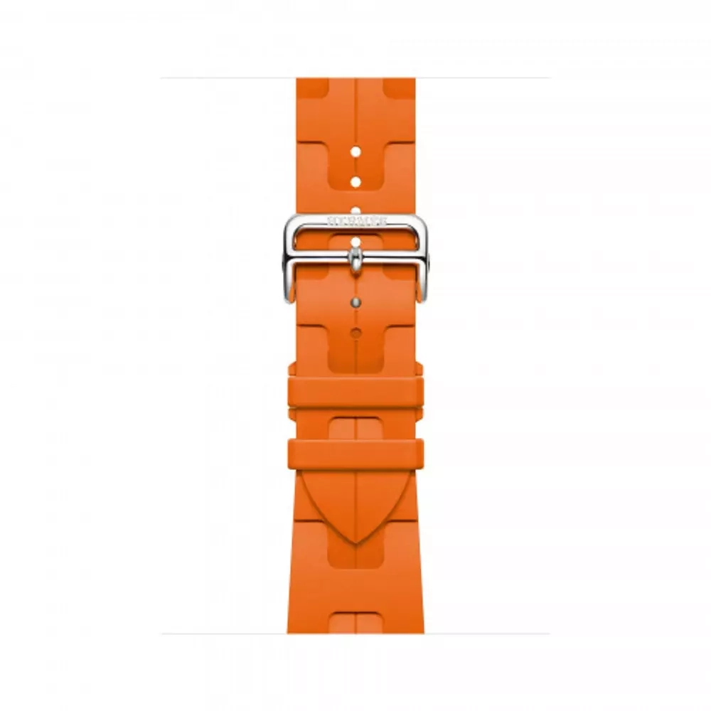 Apple Watch Series 9 Hermes 45 mm, спортивный ремешок Kilim оранжевый