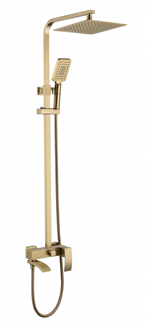 Душевая система Grocenberg GB7007-1MG Матовое золото