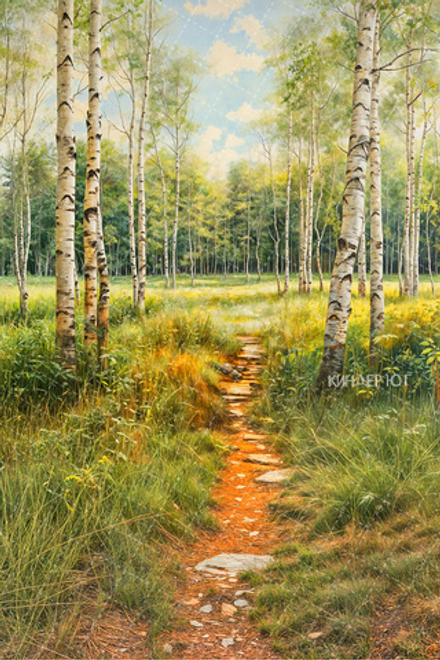 Фотофон "Березовая роща" арт. ФФ903-24