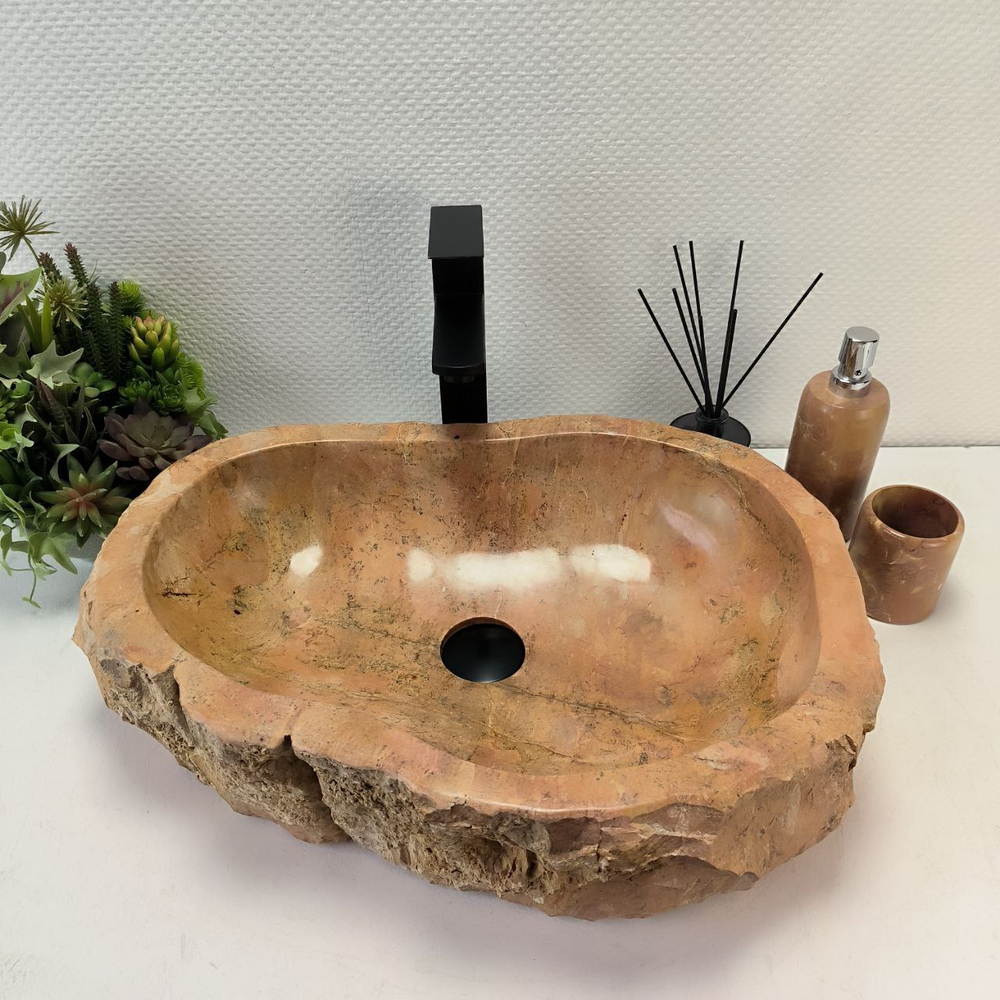 Раковина из мрамора Erozy Red EM-62793 56*44*15 12