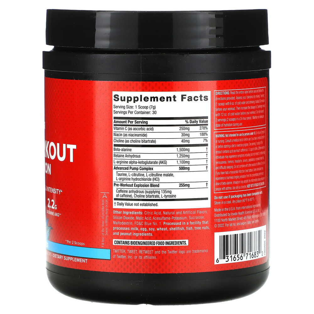 SIXSTAR, Pre-Workout Explosion, ледяная ракета, 210 г (7,41 унции)