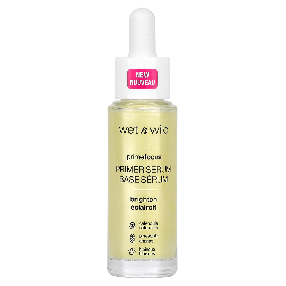 wet n wild, PrimeFocus, сыворотка-праймер, осветление, 30 мл (1 жидк. унц.)