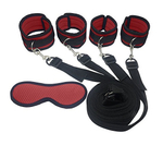 Набор: маска, оковы на руки, оковы на ноги, бондаж