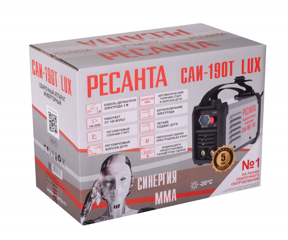 Сварочный аппарат инверторный РЕСАНТА САИ-190T LUX