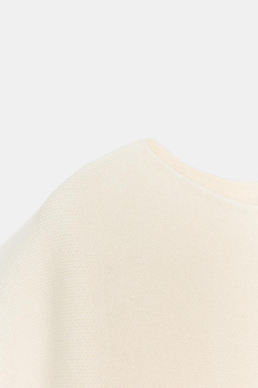 ZARA СВИТЕР С ШИРОКИМИ РУКАВАМИ, ЭКРЮ