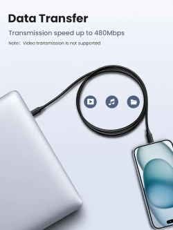 USB C кабель Угрин 100W с быстрой зарядкой для ноутбука