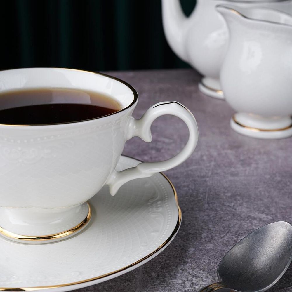 Чайная пара 250 мл d 10,4 см h7,6 см Gold Aristocrat Noble [6]