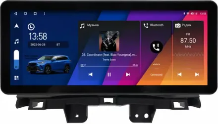 Магнитола для Honda CR-V 2012-2018 (вместо БК) - Canbox H-Line 4156 монитор 12.3" QLED в стиле Audi на Android 10, ТОП-процессор, CarPlay, 4G SIM-слот