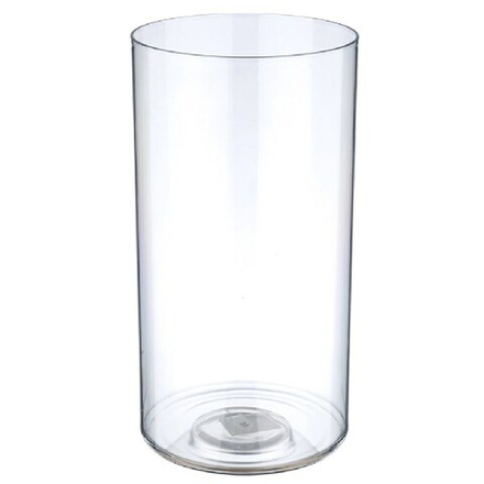 Вазон "Round" (пластик) D20xH40см (Прозрачный)