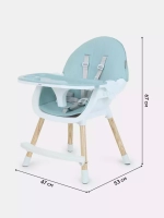 Стол-стул MOWBaby "CRISPY" RH150 Blue