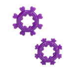 Набор из двух фиолетовых эрекционных колец MAGIC LOVE RINGS (Цвет: фиолетовый)