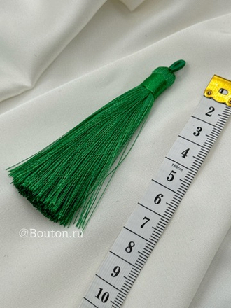 Кисточка для штор зеленая 8 см