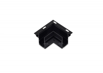 L-образный угол-соединитель для встраиваемого шинопровода DLT2512InB, L80*W80*H46, 5 мм, черный