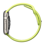 Спортивный ремешок Nomad Tempo Band для Apple Watch 44, 45, 46 мм и Ultra 2–3 Водостойкий ремешок из фторэластомера с алюминиевой застёжкой pin-and-tuck. На запястье обхватом 155–193 мм (158–195 мм — с Apple Watch Ultra)
