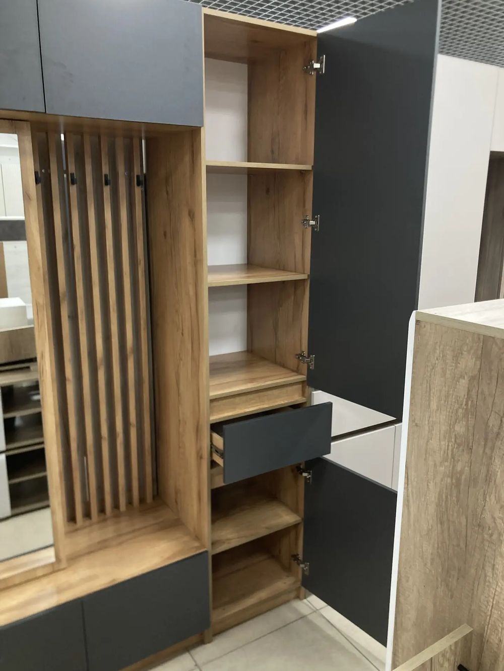 Прихожая Багира ПР-03 крафт/графит