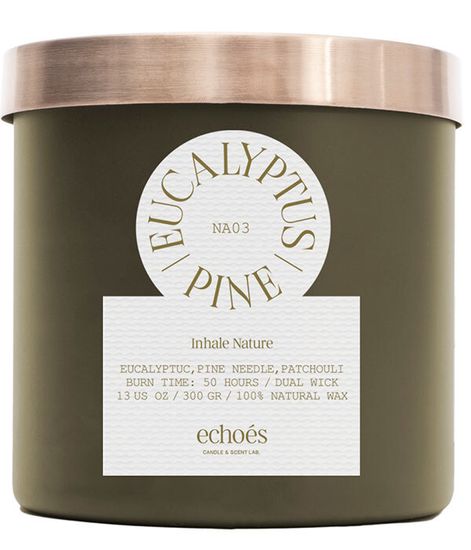 Eucalyptus & Pine, свеча Inhale Nature collection, Echoes