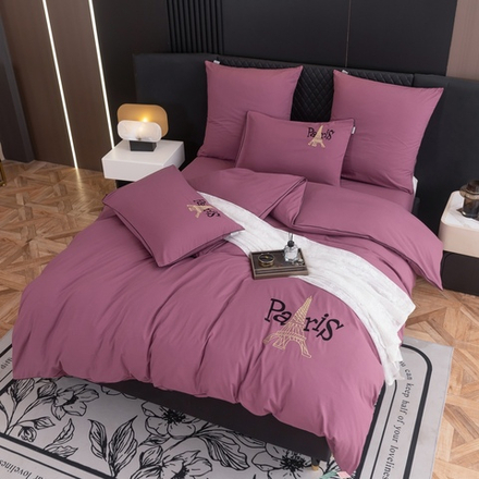 КПБ Mood of Paris на резинке MPR014, Евро, 4 наволочки, простынь 160*200*35