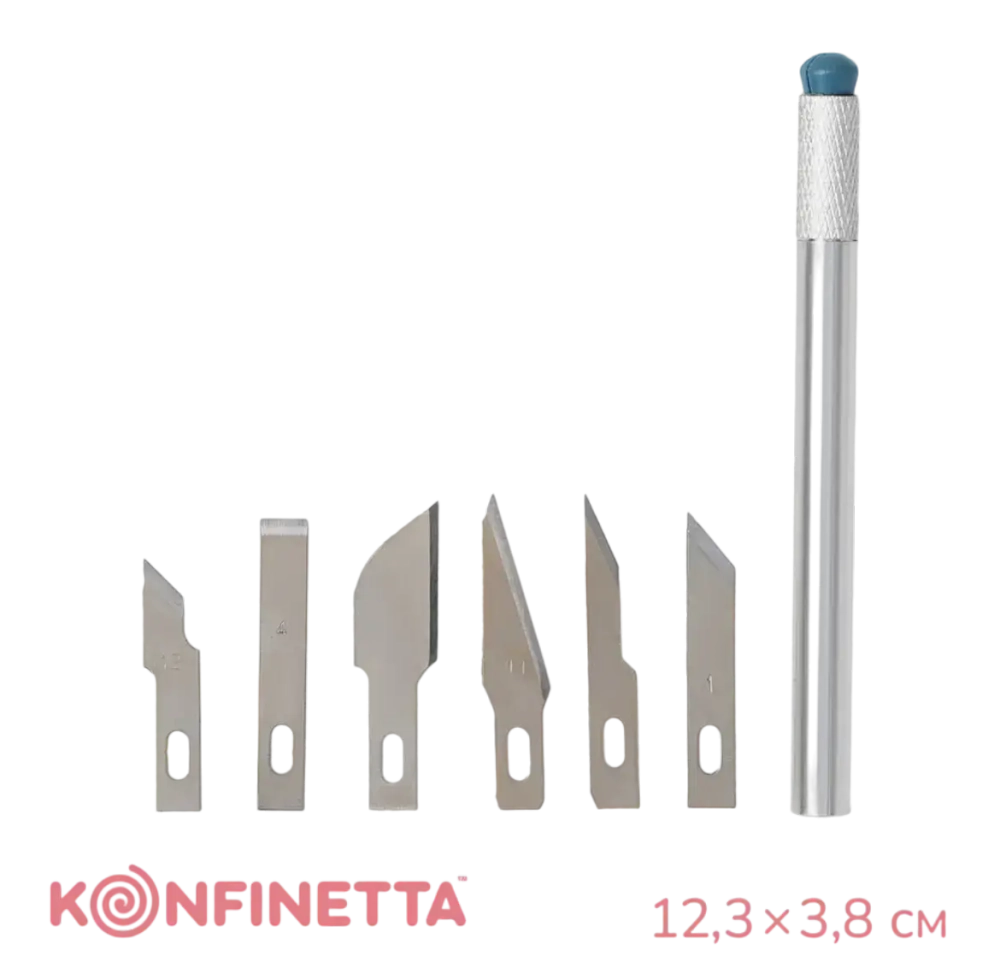 Набор кондитерских инструментов для моделирования KONFINETTA, 7 предметов, нержавеющая сталь