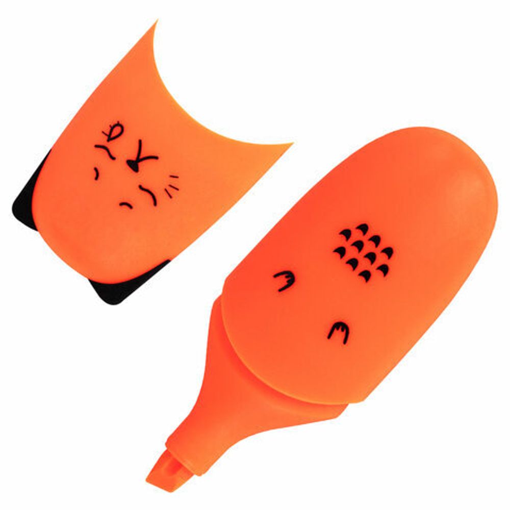 Набор текстовыделителей мини 6 ЦВЕТОВ BRAUBERG KIDS "CUTE CATS NEON", линия 1-5 мм, 152435