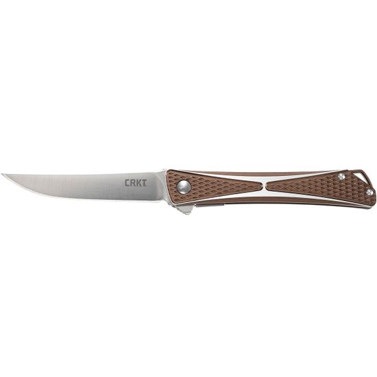 Складной нож CRKT 7530B Crossbones Bronze c клинком из стали AUS-8, рукоять алюминий