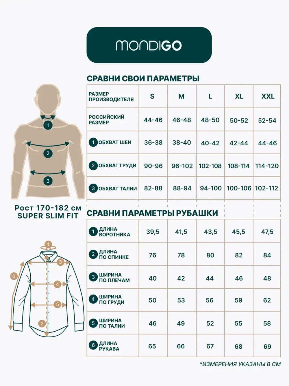 Рубашка приталенная с вытачками на спине SUPER SLIM FIT, молочная