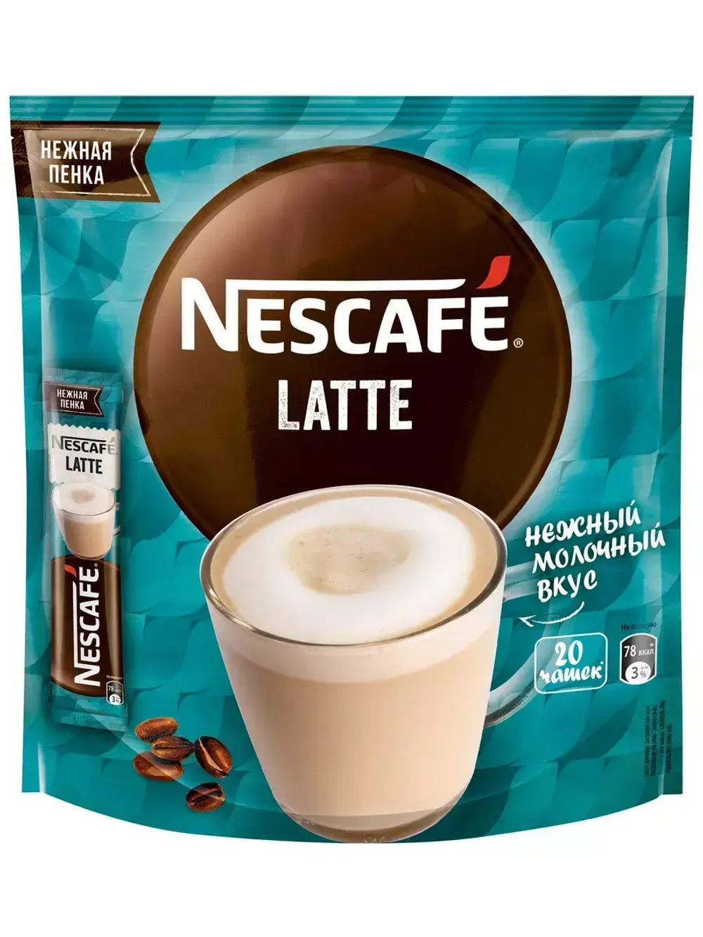 Кофе растворимый 3 в 1 Nescafe Latte 360 г