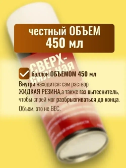 Фикс про 3 в 1 жидкая резина спрей ПРОЗРАЧНЫЙ, герметик 1 шт, клей строительный 450 мл