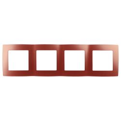 12-5004-24 ЭРА Рамка на 4 поста, Эра12, охра | Эра 12 Охра
