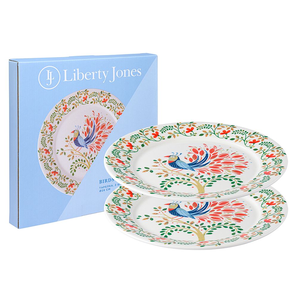 Набор тарелок Fantail Bird из коллекции Birds of Paradise в подарочной упаковке, Ø28 см, 2 шт.