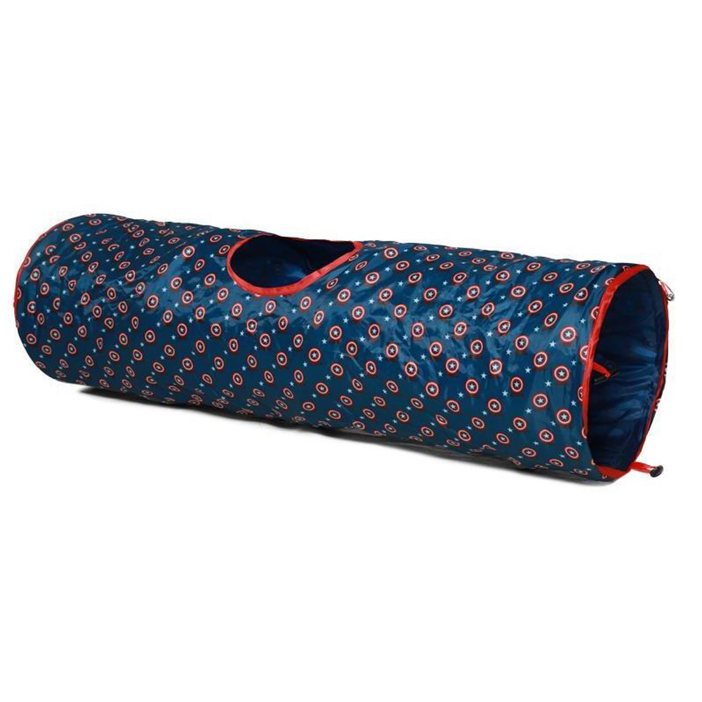 Игровой туннель для кошек Marvel Капитан Америка, d250*900мм, Triol-Disney