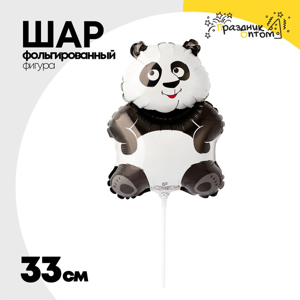 Шар Фольгированный Панда (Черный)