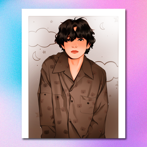 Арт принт / art.lior / BTS / Тэхён #3