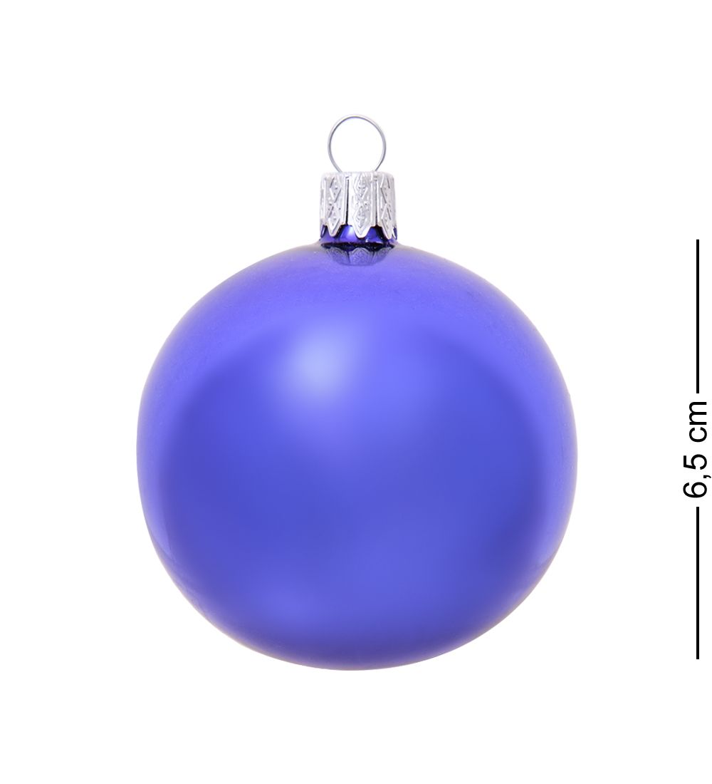 Элита НФШ-1040/1 Ел. украшение Шар «Снежинка» синий 65 мм