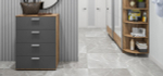 Комод LUX серый графит, крафт табачный